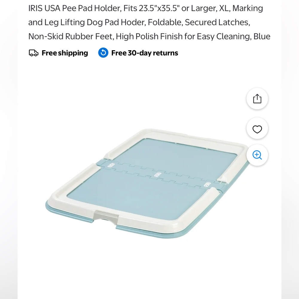 Iris Foldable Dog Potty Tray